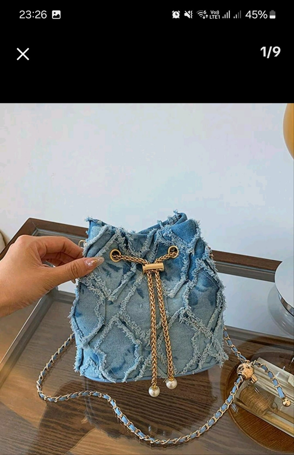 Women's Elegant Faux Pearl Decor Crossbody bag