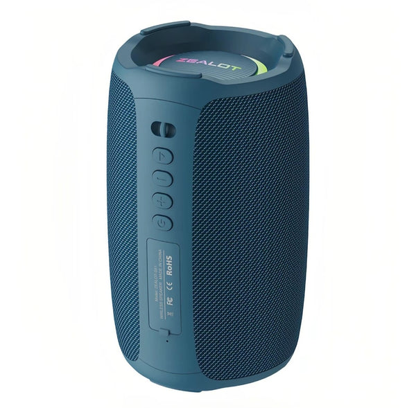 Portable wireless speakers with 6D stunning sound effect, Bluetooth compatible with RBG Dazzle Color Light.