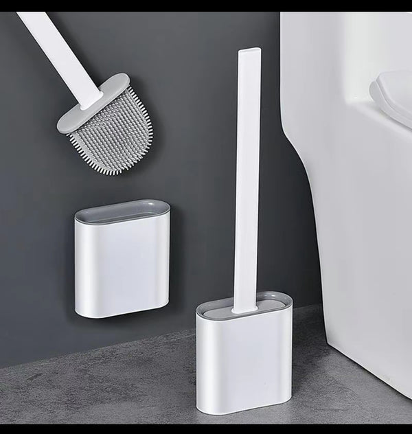 Wall Mounted Detatched Toilet Brush with Base