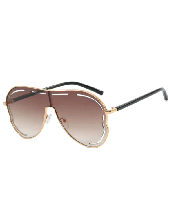 Unisex Simple Toadshape Tinted Sunglasses
